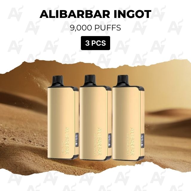 3 PCS – Alibarbar Ingot 9000 Puffs
