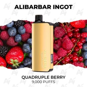 Alibarbar Ingot 9000 Puffs Quadruple Berry