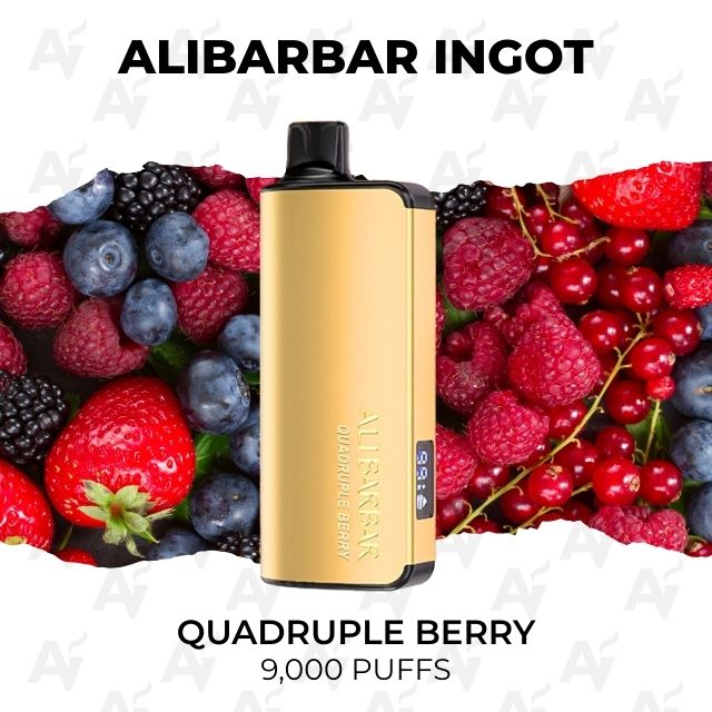Alibarbar Ingot 9000 Puffs Quadruple Berry