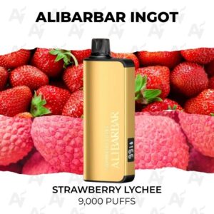 Alibarbar Ingot 9000 Puffs Strawberry Lychee