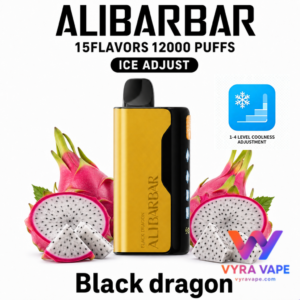 Alibarbar Ice Adjust 12000 Puffs - Black
